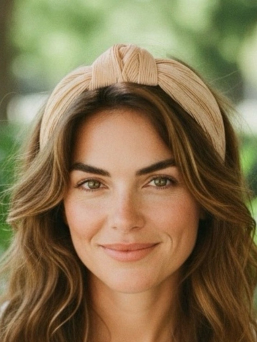 Neutral Tan Knotted Headband – Women Hair Accessory